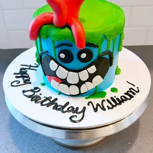 Rick and Morty themed custom cake