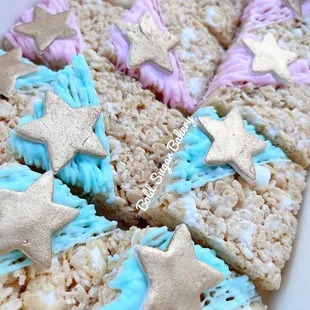 Baby shower rice treats