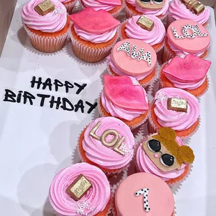 LOL Surprise Themed Cupcake Cake