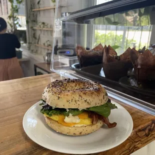 Deluxe Breakfast Bagel!