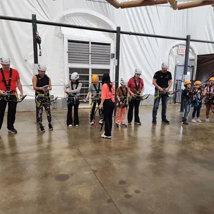 Harness training provided by staff