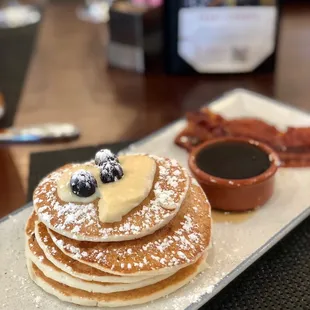 Blueberry ricotta pancakes