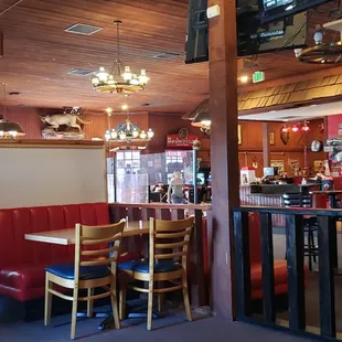 the inside of a restaurant
