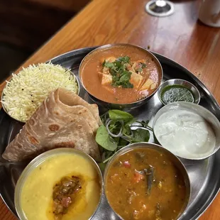 Vegetable thaali