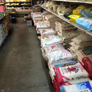 Huge rice selection!