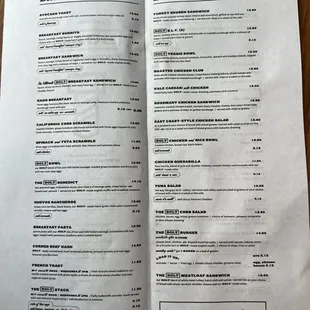 Bolt Hermosa menu