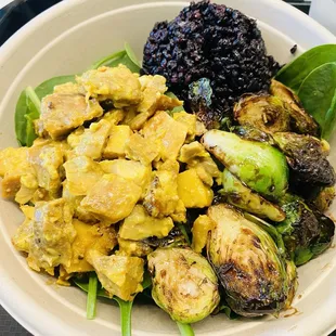 Lemon Chicken and Brussels Sprouts
