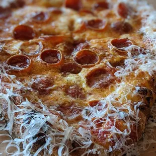 Argentinian-style Pepperoni pizza