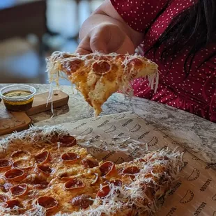 Argentinian-style Pepperoni pizza