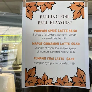 fall flavors