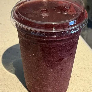 Strawberry + blueberry smoothie