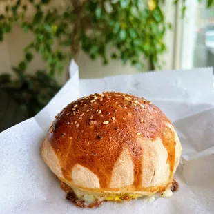 Ham and cheese bun