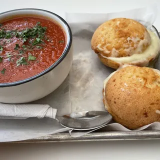 grilled cheese tomato soup combo