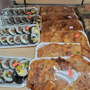 More fresh made items including scallion pancakes