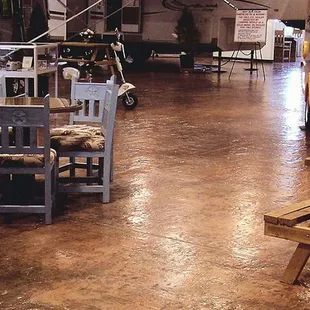 the interior of a restaurant