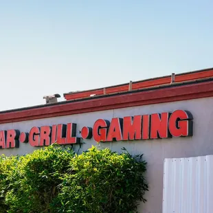 the front of the building