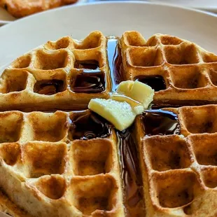 waffles, food