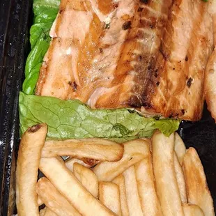Salmon but with fries