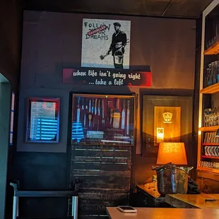 the inside of a restaurant