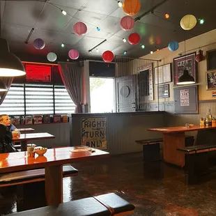 interior, sushi and sashimi