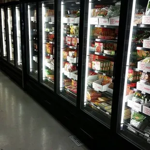 Frozen food section... Huge selection...