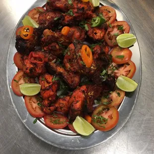 Chicken with Indian exotic spice  Grilled in tandoor