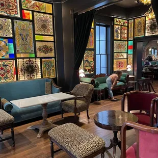 the lounge area