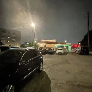 outside
