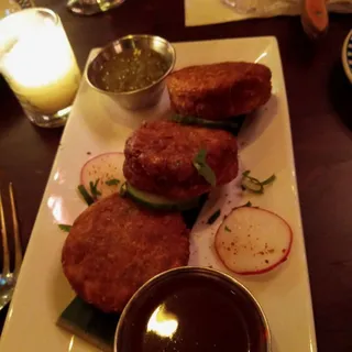 Crispy Aloo Spinach Tikki