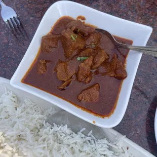 Lamb Vindaloo extra spicy