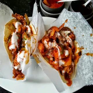 Achari Chicken Tacos