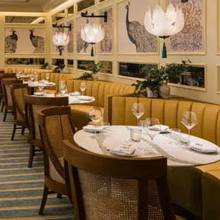 interior, sushi and sashimi