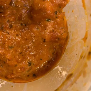 Butter chicken with human hair in it - a new speciality!!!!