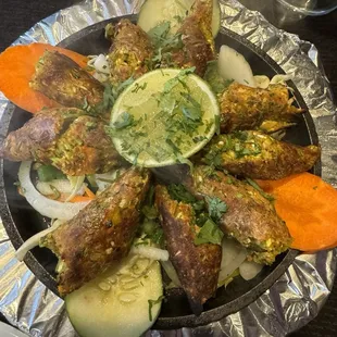 37. Vegetable Seekh Kabab