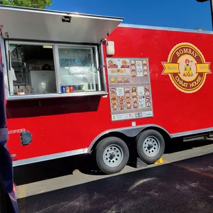 a red food truck