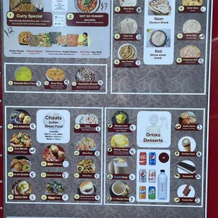 the menu