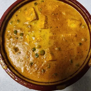 Mutter Paneer over Basmati