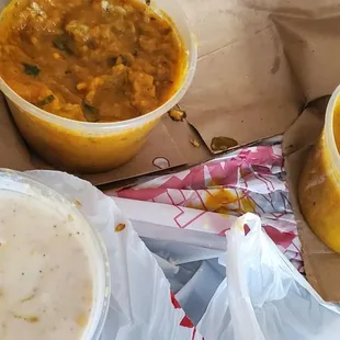 EGGPLANT CURRY&amp;DAL BOI