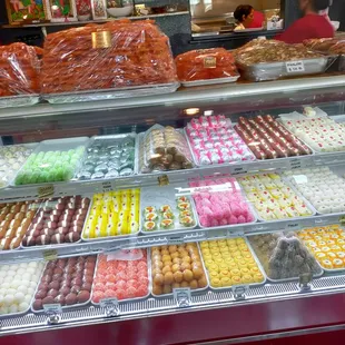 a display of sweets