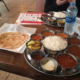 a plate of indian food