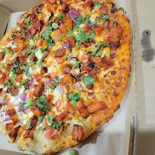 a pizza in a box