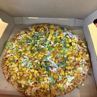 15. Chili Paneer Pizza