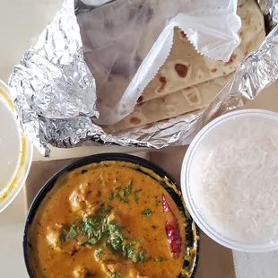 Paratha + Chicken Makhani