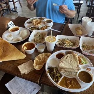 Thaali- Roti (Available between 11am - 845pm only)