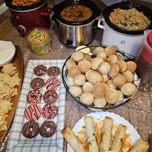 Buffet at Home Dinner Party