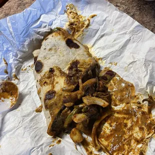 Classic Cheese Chicken Frankie (substituted w/ Lamb)