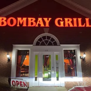 Entrance of restaurant