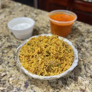 ig: @whatsviveating  |  goat biryani