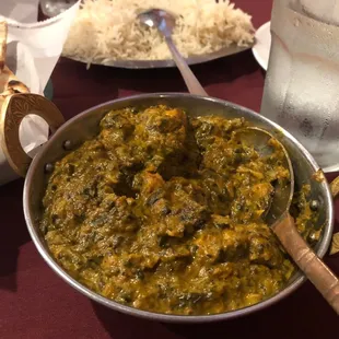Spinach and chicken!