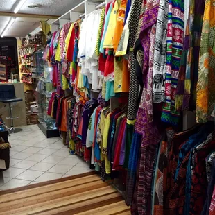 a variety of clothing